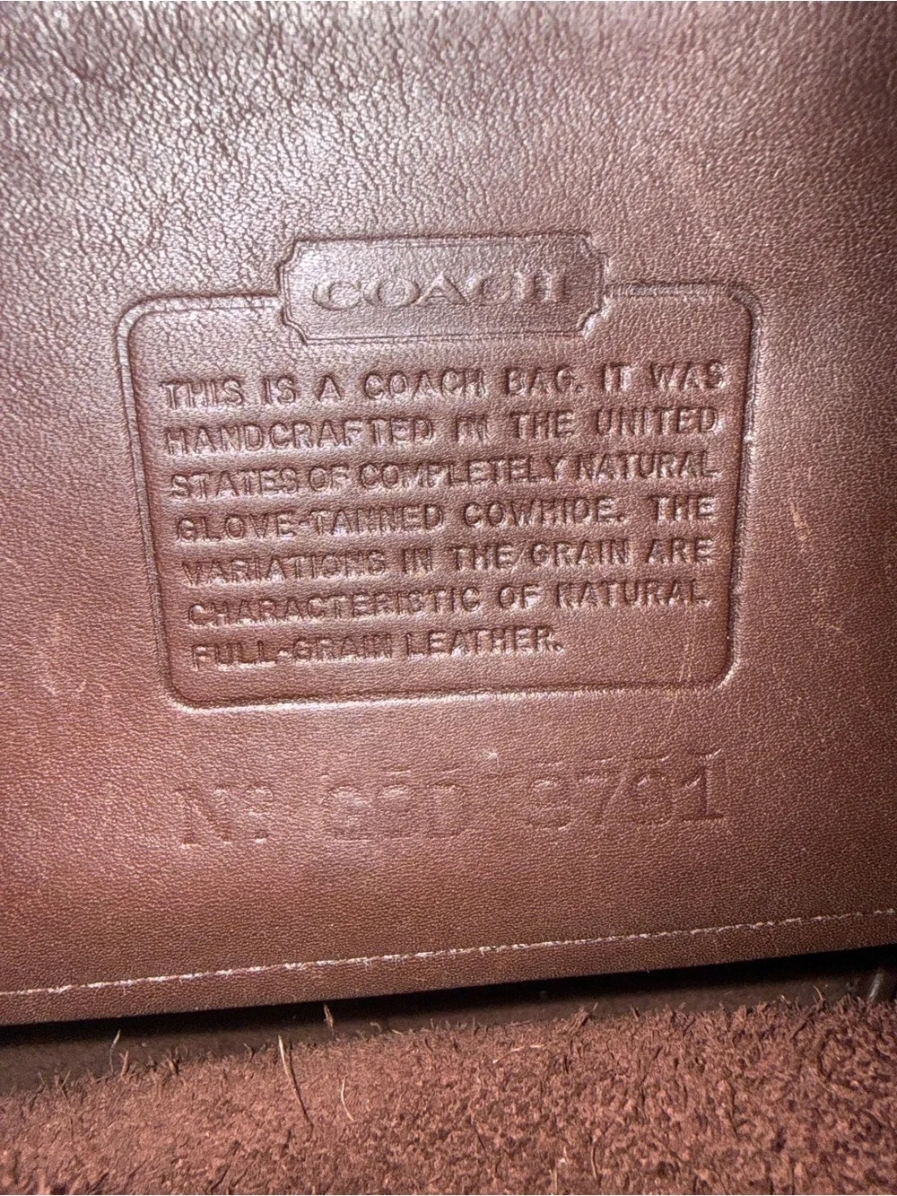 Coach Small Daypack #9751 Mahogany